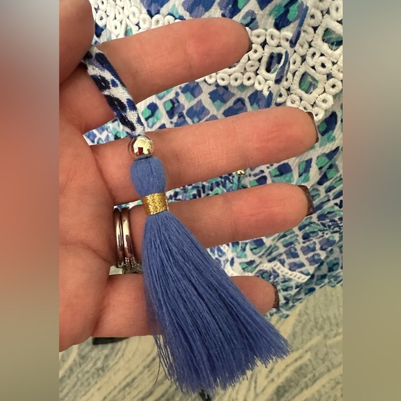 LILLY PULITZER Amisa Flounce Top XL - Picture 4 of 9